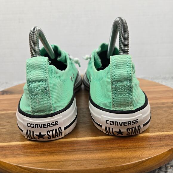 Converse Womens 7 CTAS Chuck All Star Shoreline Ox Green Glow Casual Sneaker - Picture 2 of 12